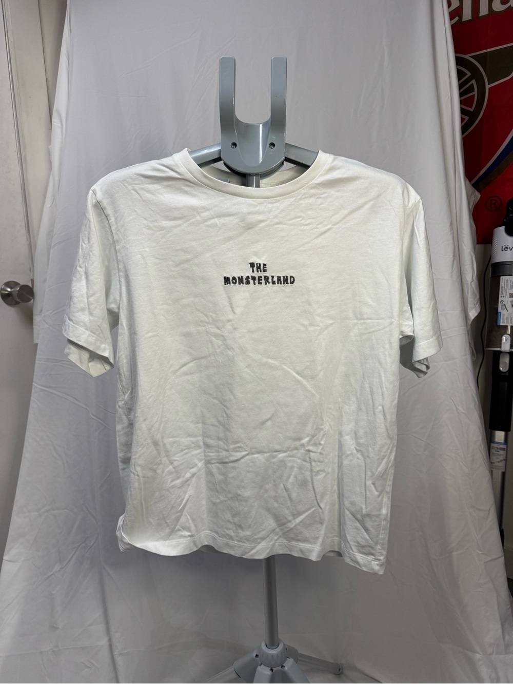 Uniqlo White 'The Monsterland' Graphic Short Sleeve Tee